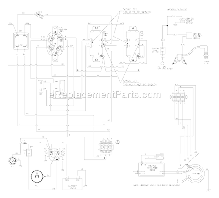 Page F Diagram and Parts List for 030247-1  Briggs and Stratton Generator